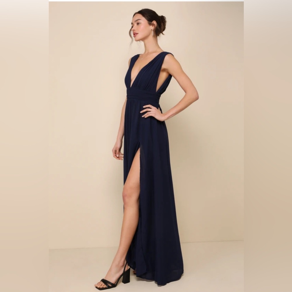 Heavenly Hues Navy Blue Maxi Dress
Lulus